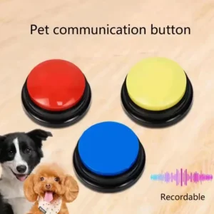 Recordable Pet Toy with Speaking Buttons