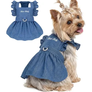Denim Cat Dog Dress