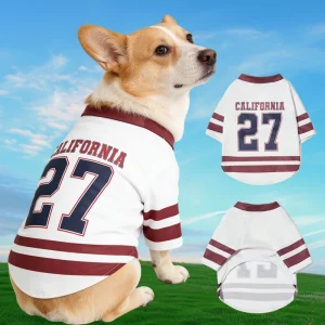 Mesh Breathable Dog Jersey Basketball for Small Dogs