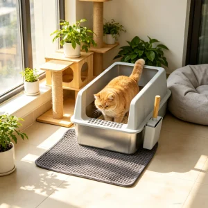 Stainless Steel Cat Litter Box